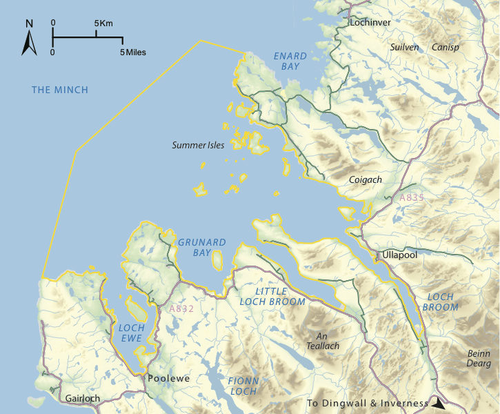 Map of Scotland & Wester Ross Marine Protected Area (a maerl MPA )